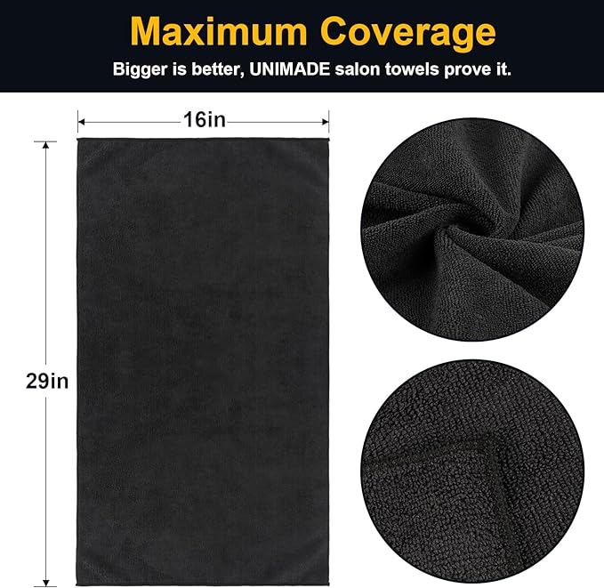 24 Pack Microfiber Barber Towels
