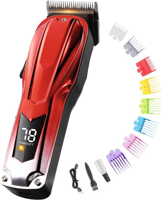 Professional Hair Clipper for Men, Cordless Barber Clipper with 6800RPM